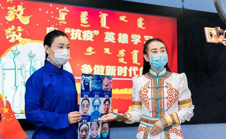 “空中”班會(huì)學(xué)習(xí)抗疫英雄