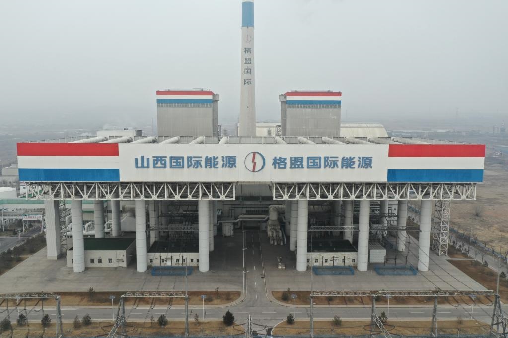 1月27日航拍的山西瑞光熱電有限責(zé)任公司。馮宇 攝