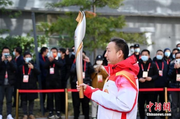 3月2日，北京2022年冬殘奧會火種采集儀式在中國盲文圖書館舉行，采集“希望之火”。 <a target='_blank' href='/'>中新社</a>記者 張興龍 攝