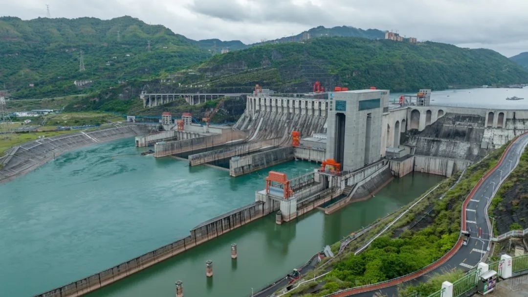 航拍向家壩升船機(jī)。受訪者供圖