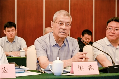 中國(guó)林業(yè)生態(tài)作家協(xié)會(huì)名譽(yù)主席梁衡發(fā)言。主辦方供圖