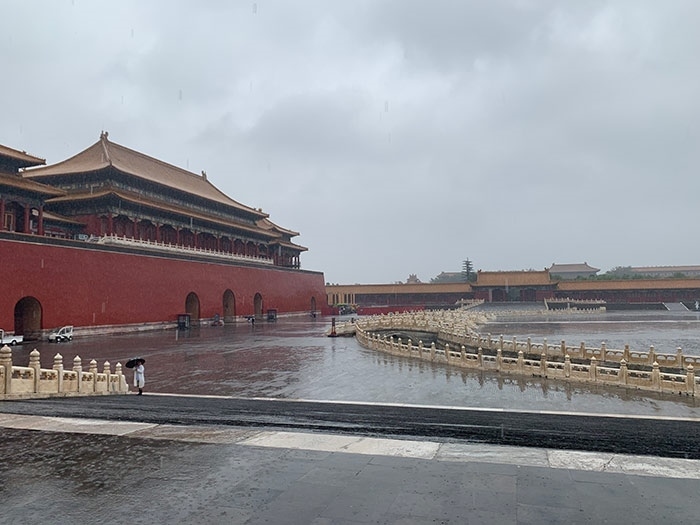雨中故宮。人民網(wǎng)記者劉微 攝