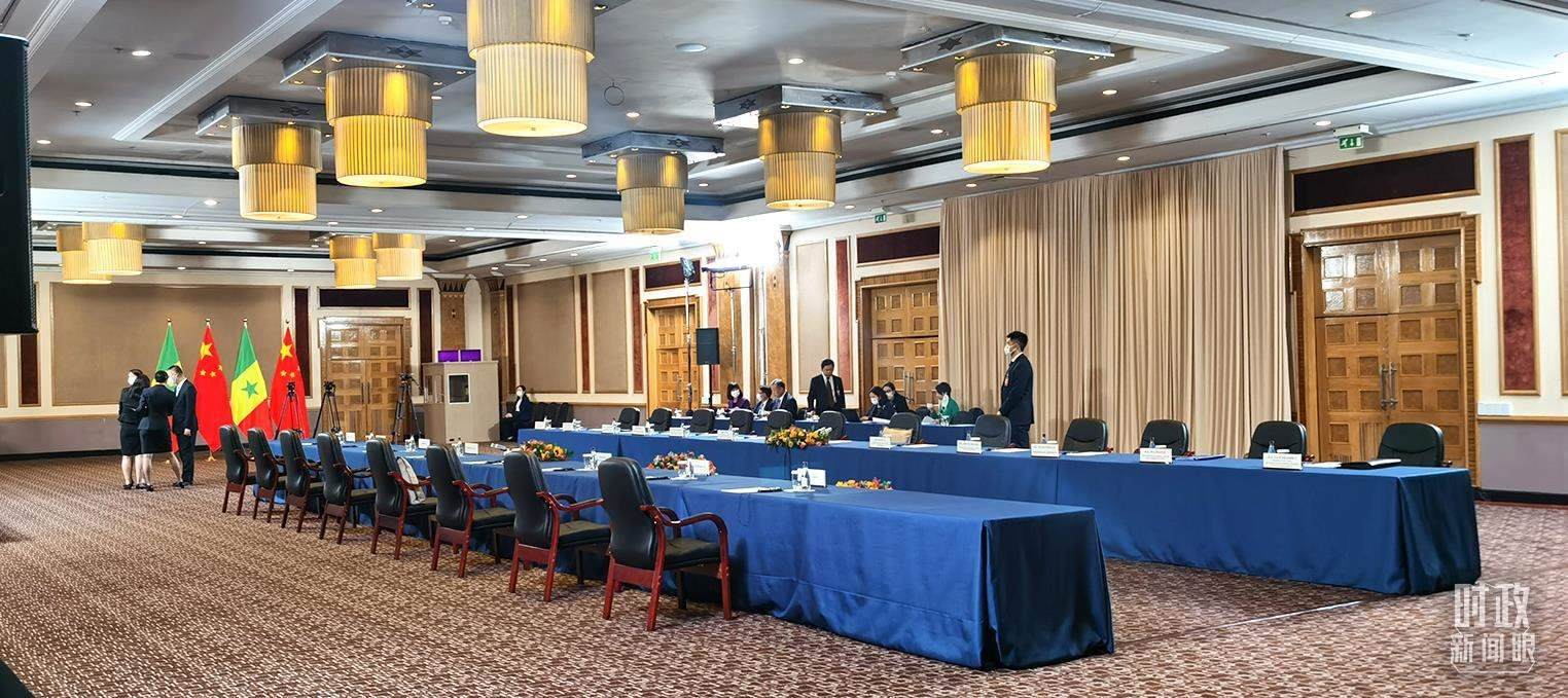 △23日下午，4場(chǎng)會(huì)見(jiàn)在這里舉行。（總臺(tái)央視記者郭鴻拍攝）