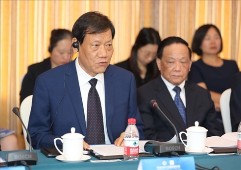 中國社會工作聯(lián)合會會長陳存根致辭。主辦方供圖