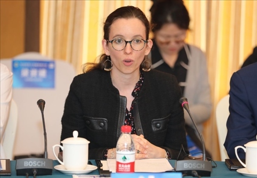 法國駐華大使館公使銜參贊白美燕致辭。主辦方供圖