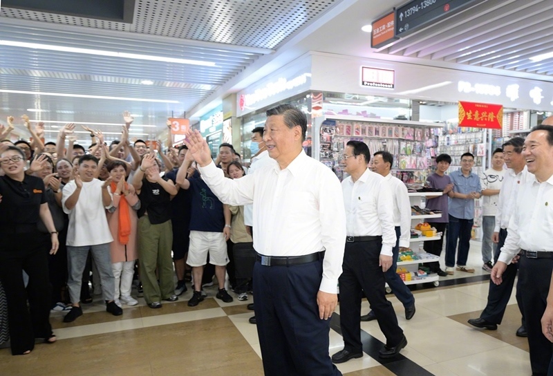 2023年9月20日，習(xí)近平總書(shū)記在浙江省金華市考察義烏國(guó)際商貿(mào)城。