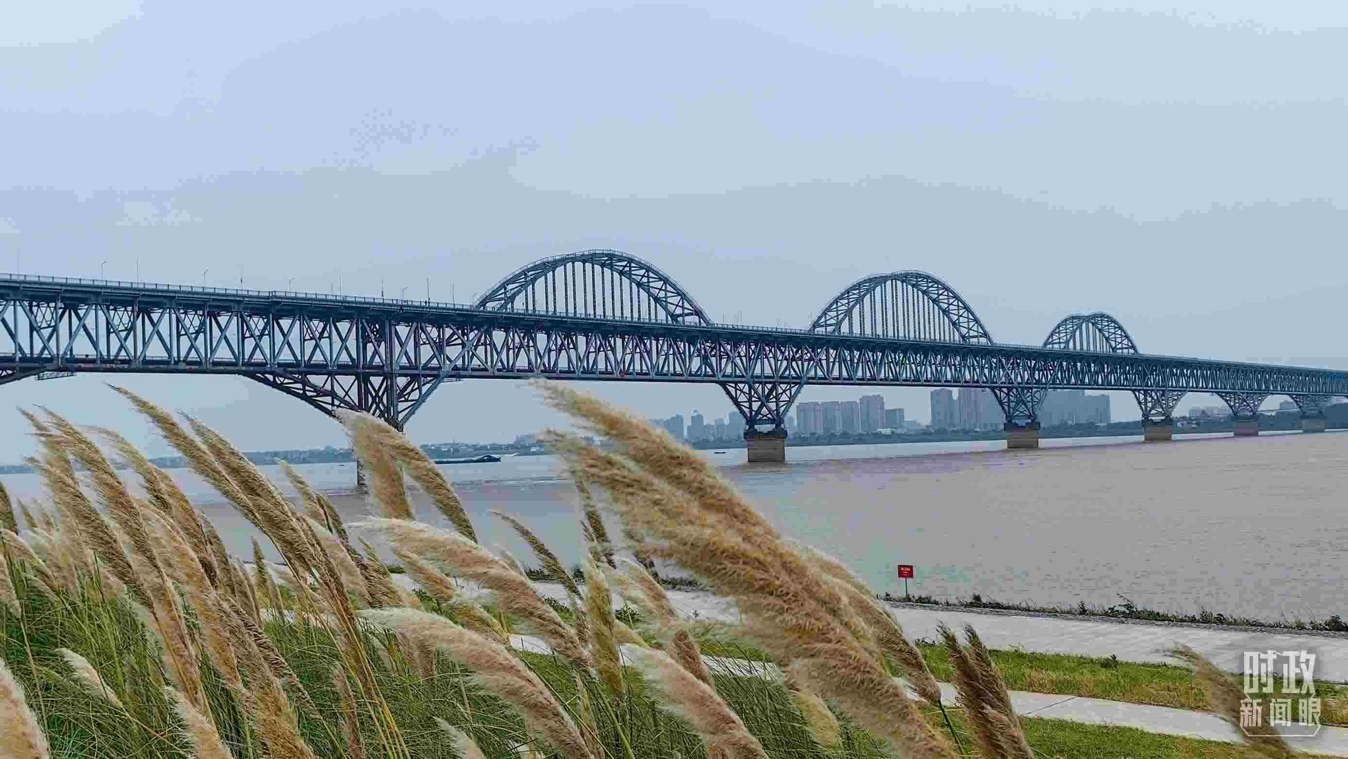 △長江國家文化公園九江城區(qū)段。（總臺(tái)央視記者段德文拍攝）