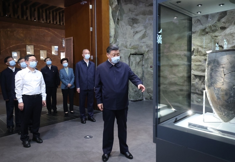 2023年6月2日，習(xí)近平來(lái)到中國(guó)歷史研究院內(nèi)的中國(guó)考古博物館調(diào)研。