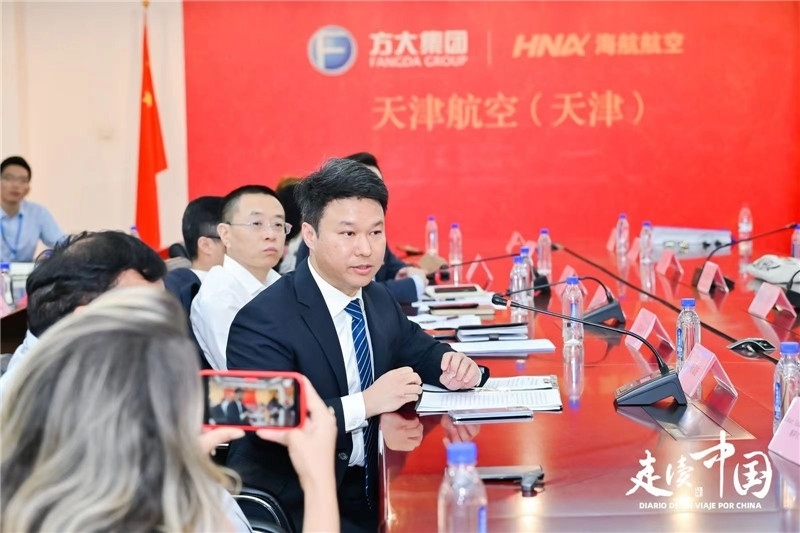 巴航工業(yè)大中華區(qū)商用飛機客戶支援經(jīng)理楊海波。主辦方供圖