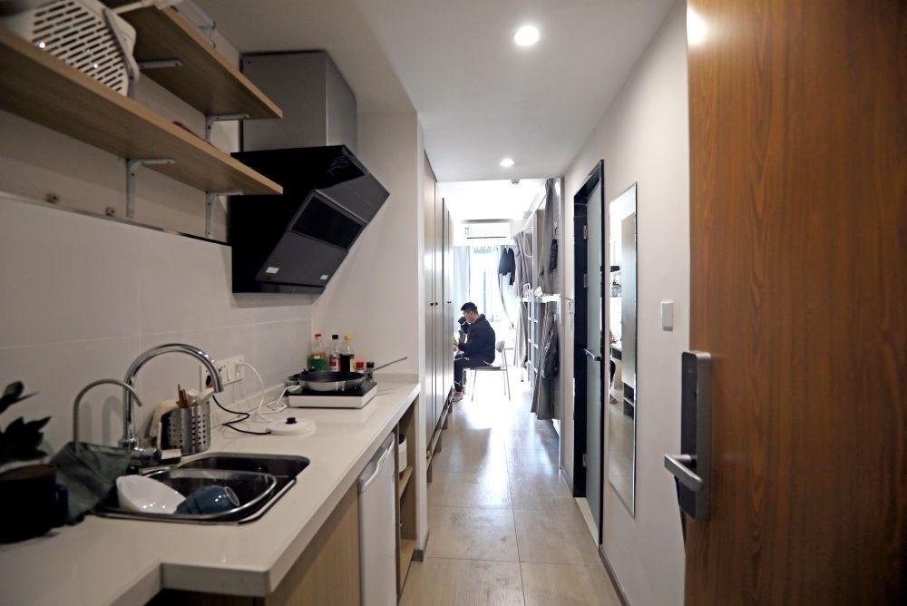 閔行區(qū)新時(shí)代城市建設(shè)者管理者之家內(nèi)部設(shè)施一應(yīng)俱全。