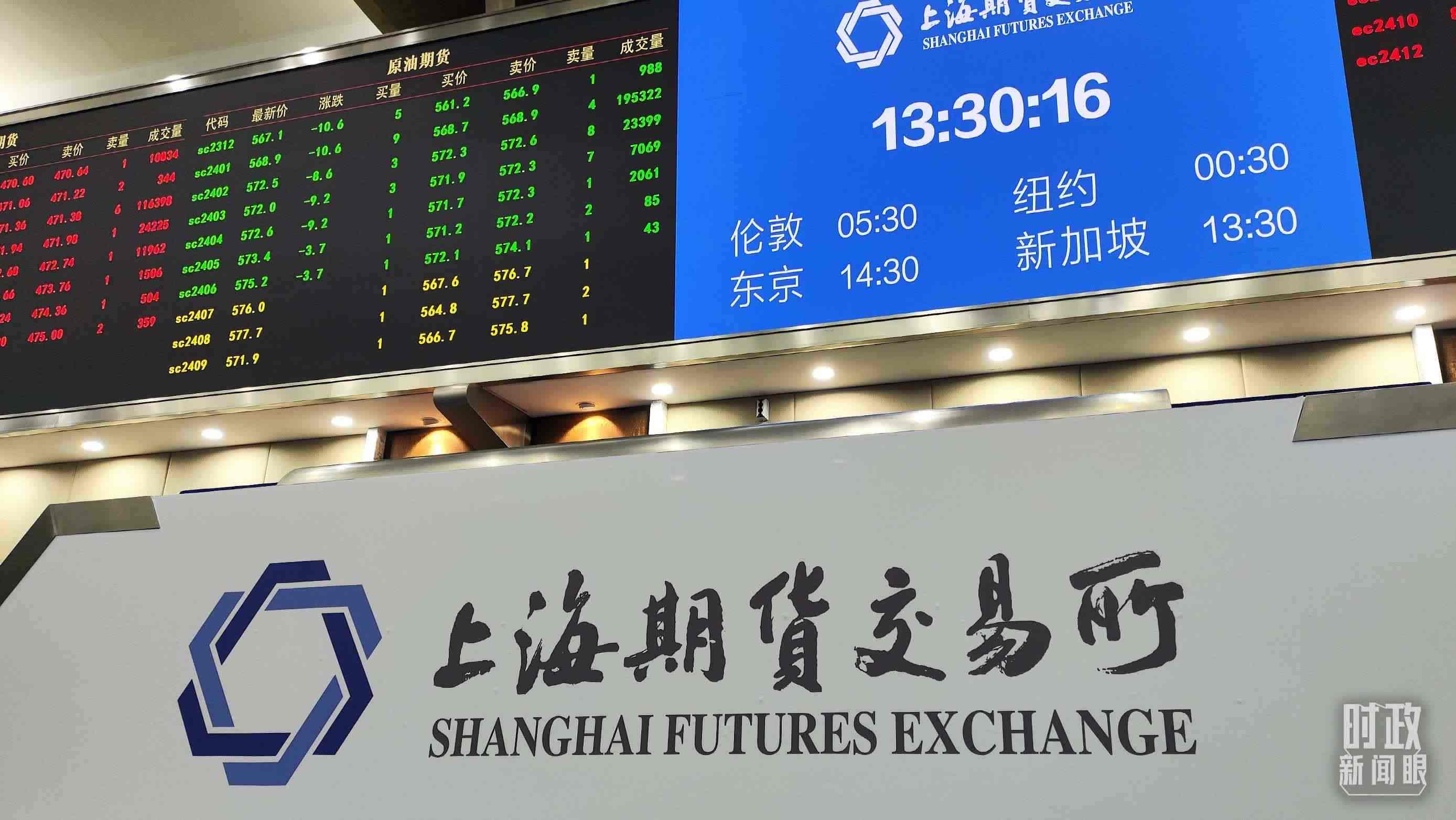 △上海期貨交易所內(nèi)。（總臺(tái)央視記者郭曉龍拍攝）