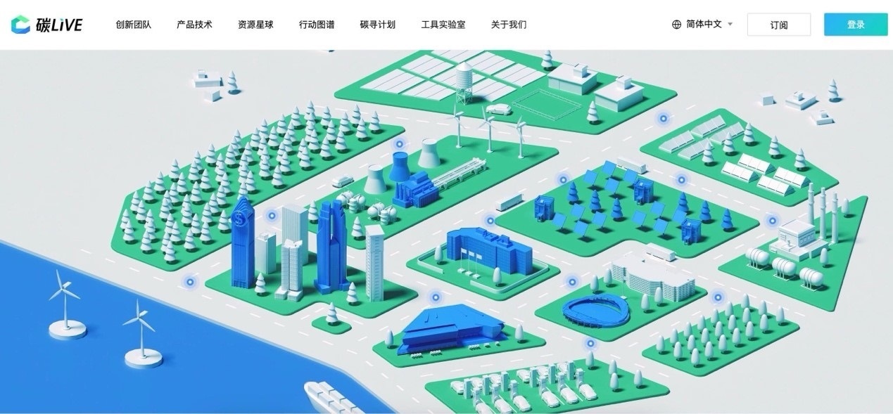 “碳LIVE”社區(qū)網(wǎng)頁截圖。圖片由騰訊公司提供