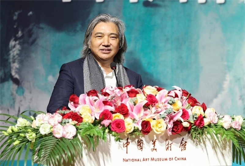 吳為山致辭。主辦方供圖