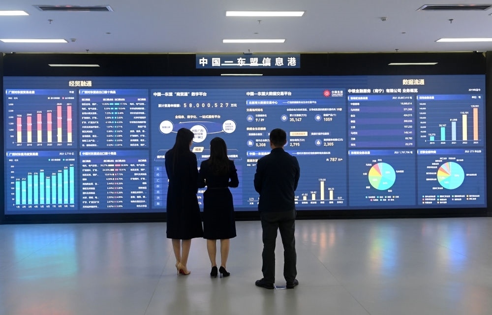 中國(guó)—東盟信息港股份有限公司展廳。