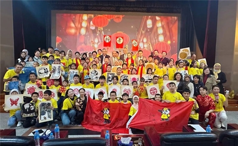 圖為2023“中華文化大樂園—埃及開羅營(yíng)”閉幕式活動(dòng)現(xiàn)場(chǎng)。主辦方供圖