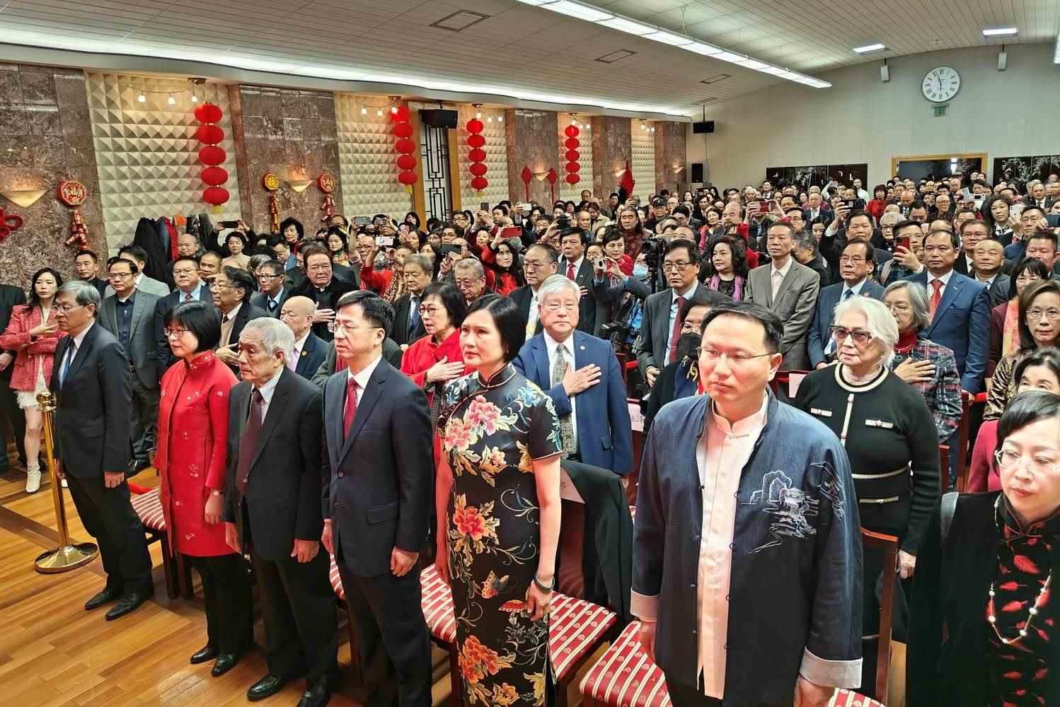 領(lǐng)區(qū)各州代表參加招待會。主辦方供圖
