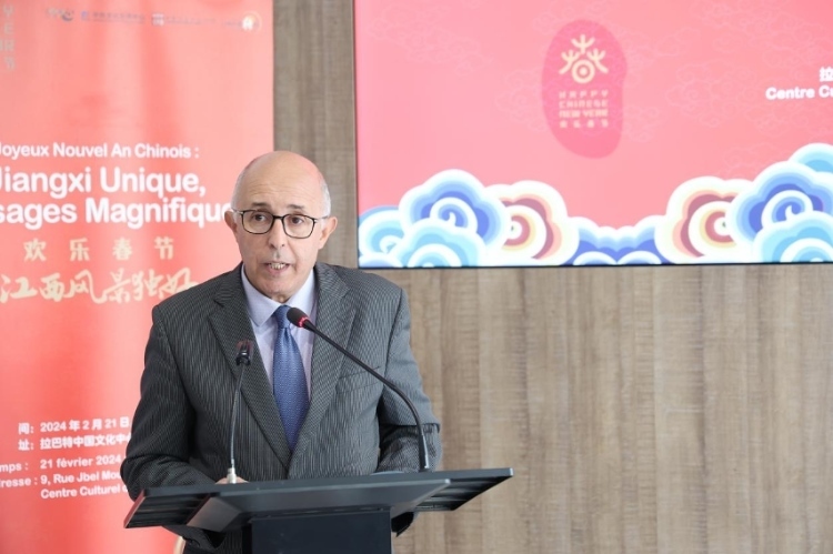 拉巴特文化藝術(shù)遺產(chǎn)復(fù)興協(xié)會主席德里希致辭。霍晶攝