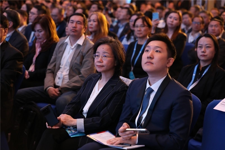 沈敏娟大使出席論壇。蒙政府官網(wǎng)供圖