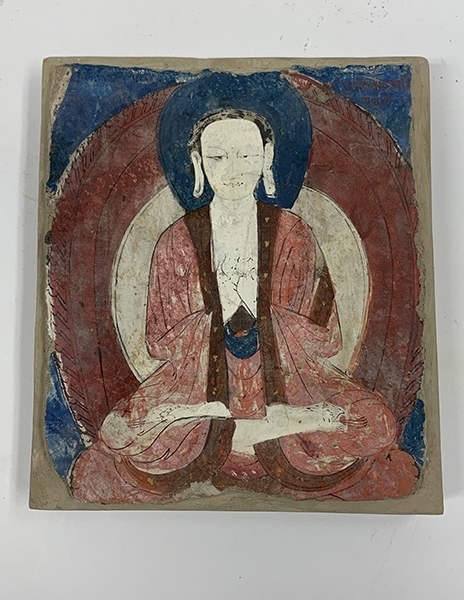 佛像壁畫殘片（暫定名）。國家文物局供圖