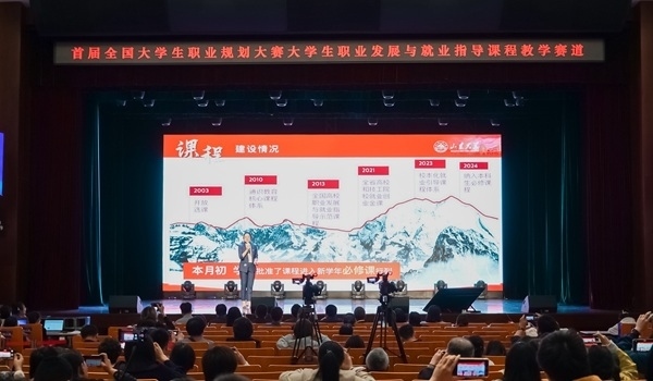 首屆全國大學(xué)生職業(yè)規(guī)劃大賽課程教學(xué)賽道總決賽舉行。人民網(wǎng)記者 李昉 攝