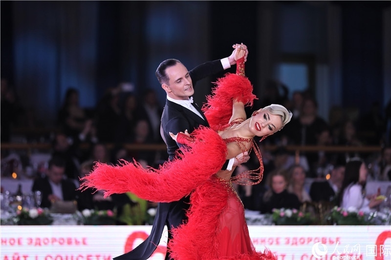 第五屆“克里姆林宮杯”國(guó)標(biāo)舞錦標(biāo)賽現(xiàn)場(chǎng)。于子恒攝