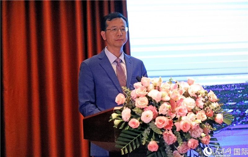 外交部外事管理司副司長姚紹俊在宣介會上致辭。人民網(wǎng)記者趙益普