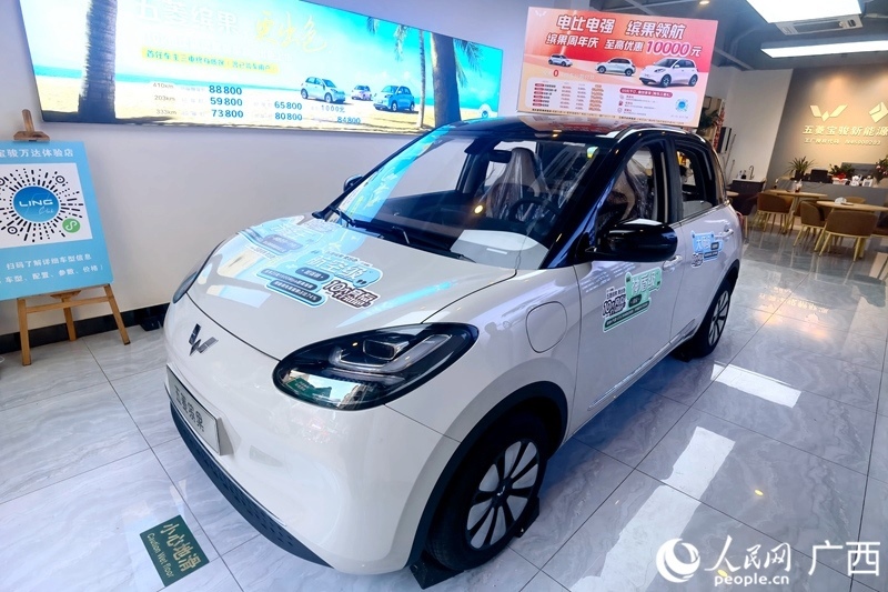 五菱汽車推出置換補(bǔ)貼。人民網(wǎng)記者 陳燕攝