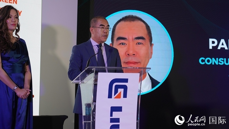 中國(guó)駐約翰內(nèi)斯堡總領(lǐng)事潘慶江發(fā)言致辭。人民網(wǎng) 張茜攝