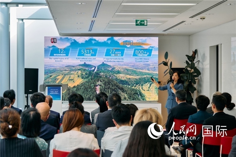 咸陽市招商局局長王苗致辭。