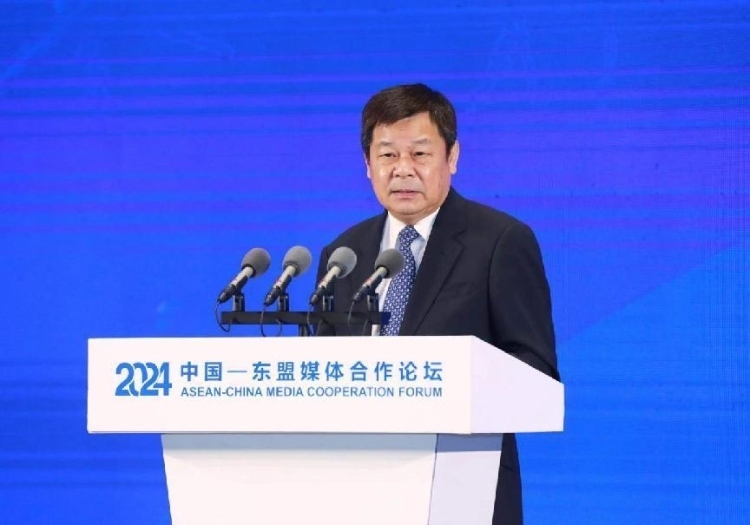 杜占元致辭。中國外文局供圖