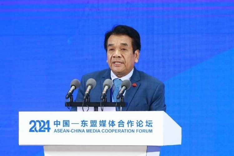 韓桑阿致辭。中國外文局供圖