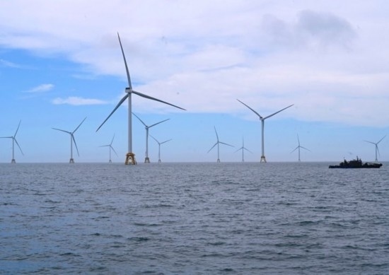 2024年6月19日拍攝的三峽集團漳浦二期海上風電項目。新華社記者 林善傳 攝