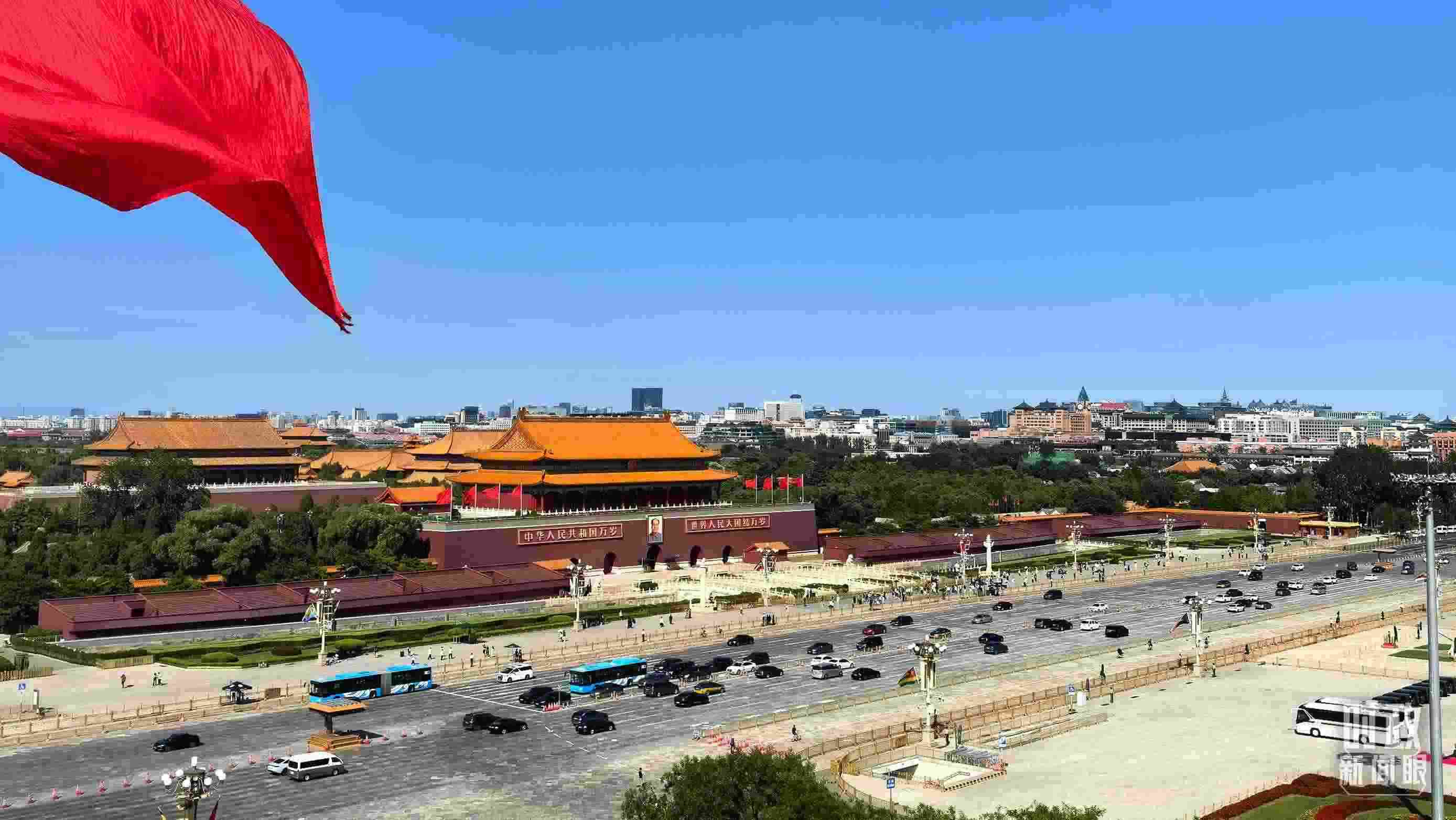 △9月2日，北京晴空萬(wàn)里。（總臺(tái)央視記者張垚拍攝）