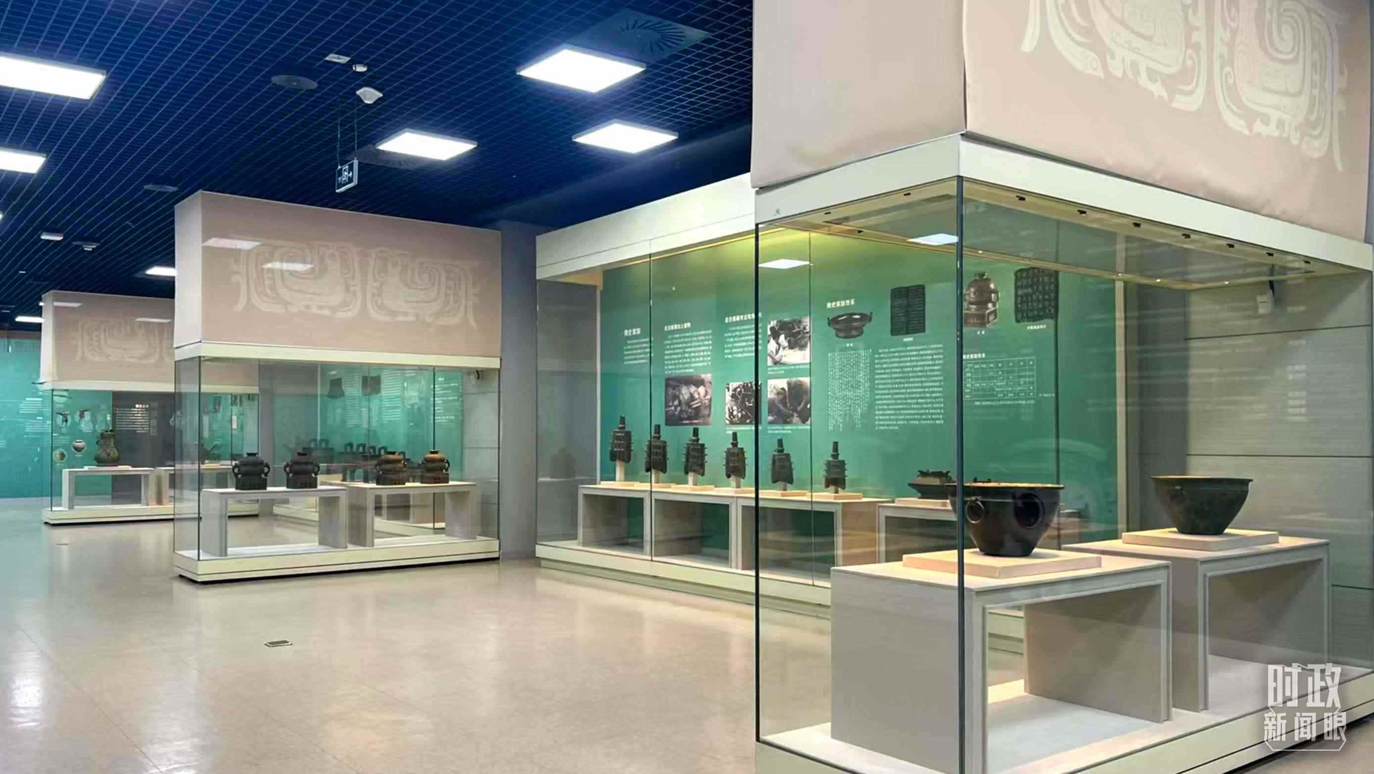 △ 寶雞青銅器博物院內(nèi)展陳。（總臺(tái)記者崔剛拍攝）