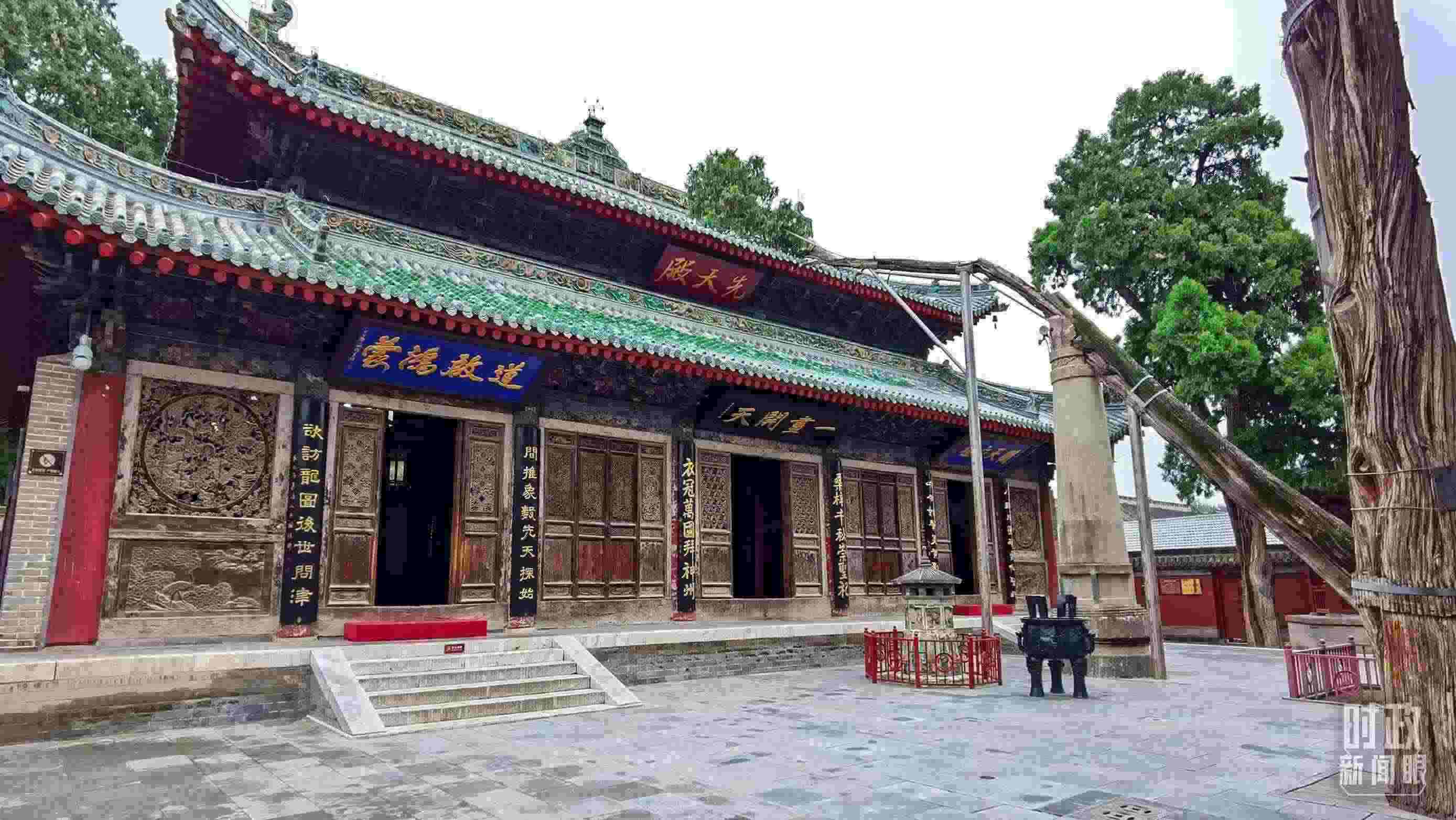 △ 伏羲廟。（總臺(tái)央視記者郭鴻拍攝）