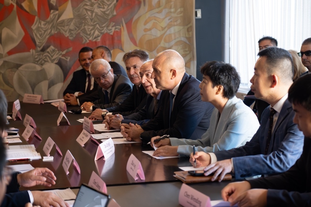 會議現(xiàn)場。中國駐保加利亞大使館供圖。