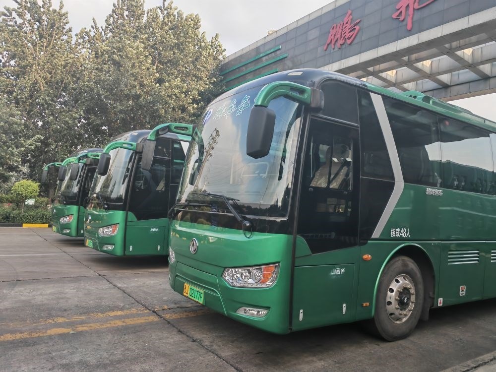 2024年9月4日拍攝的鵬飛集團(tuán)的氫能大巴車。新華社記者 王勁玉 攝