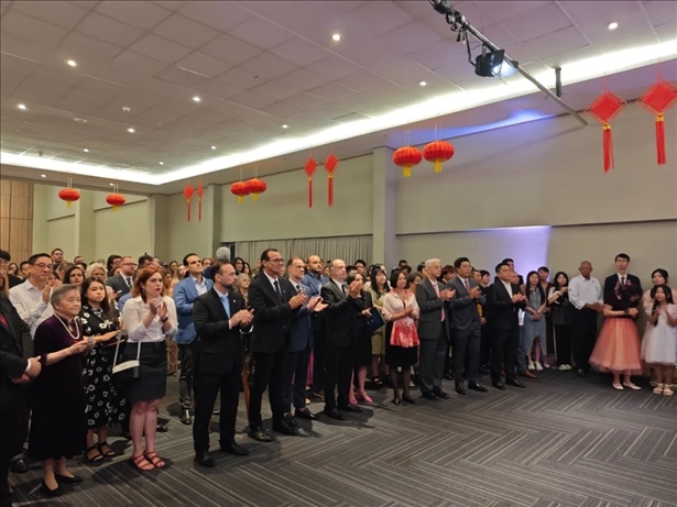 圖為招待會現(xiàn)場。 中國駐累西腓總領館供圖