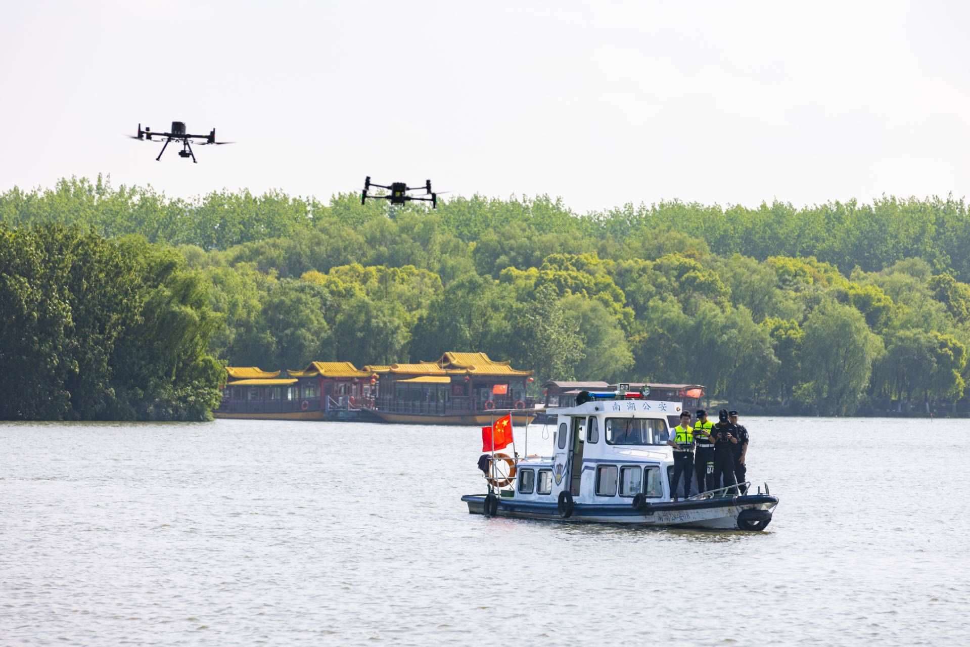 無人機(jī)義警隊(duì)。公安部供圖