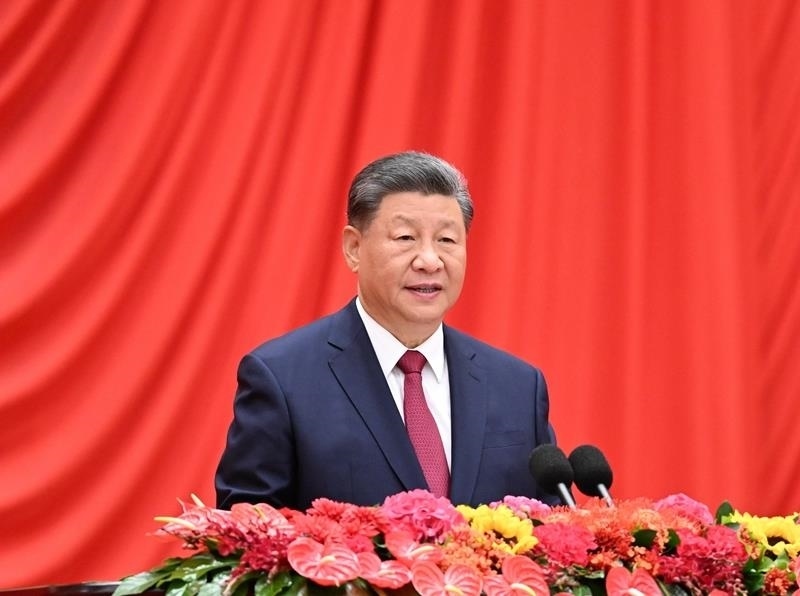 △2024年9月30日，慶祝中華人民共和國(guó)成立75周年招待會(huì)在北京人民大會(huì)堂隆重舉行。習(xí)近平總書記出席招待會(huì)并發(fā)表重要講話。