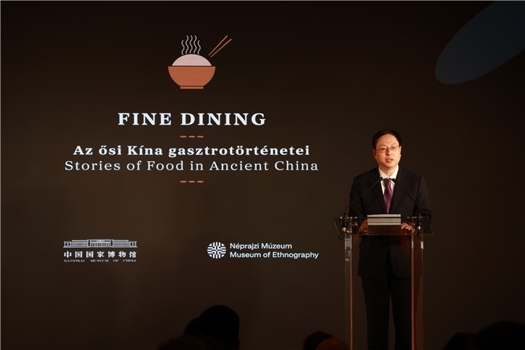 中國國家博物館副館長楊帆致辭。圖片由中國駐匈牙利大使館提供。