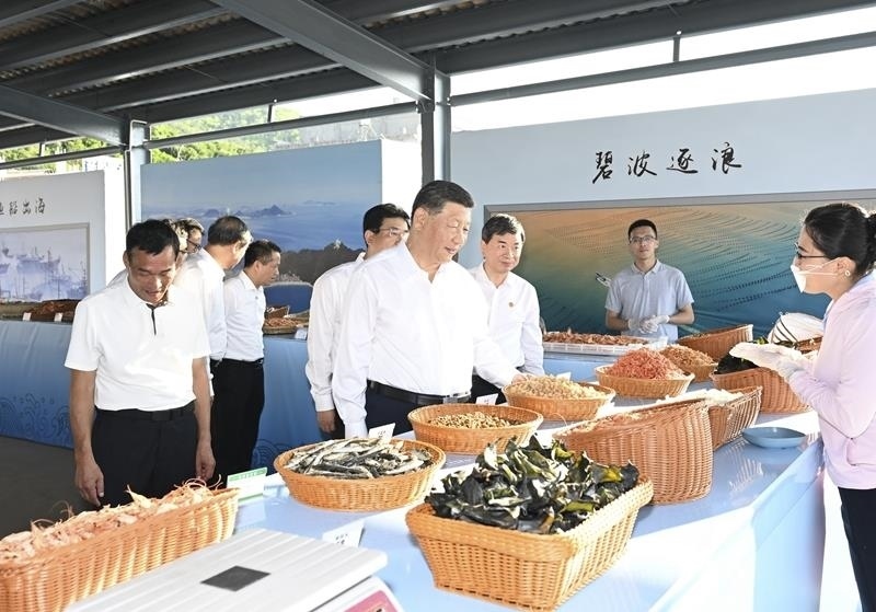 △2024年10月15日，習(xí)近平總書記在福建省漳州市東山縣陳城鎮(zhèn)澳角村考察。
