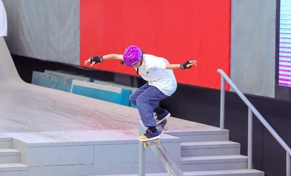 崔宸曦在比賽中。賽事組委會(huì)供圖