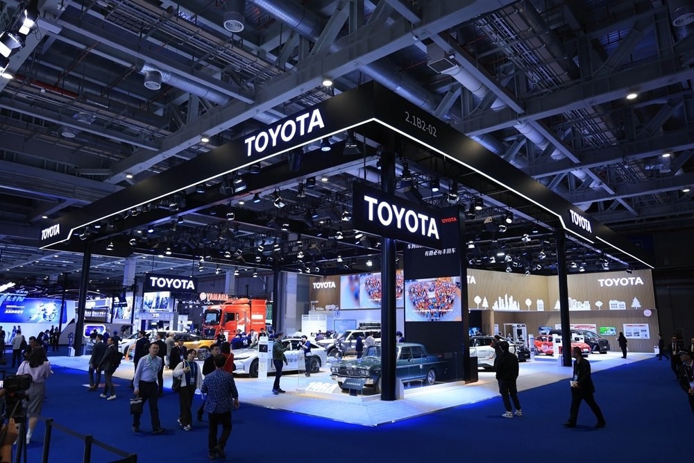 第七屆進(jìn)博會(huì)豐田展臺(tái)。人民網(wǎng)記者 車柯蒙攝