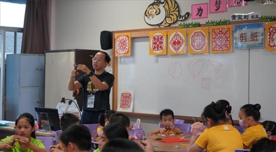 剪紙教學。主辦方供圖