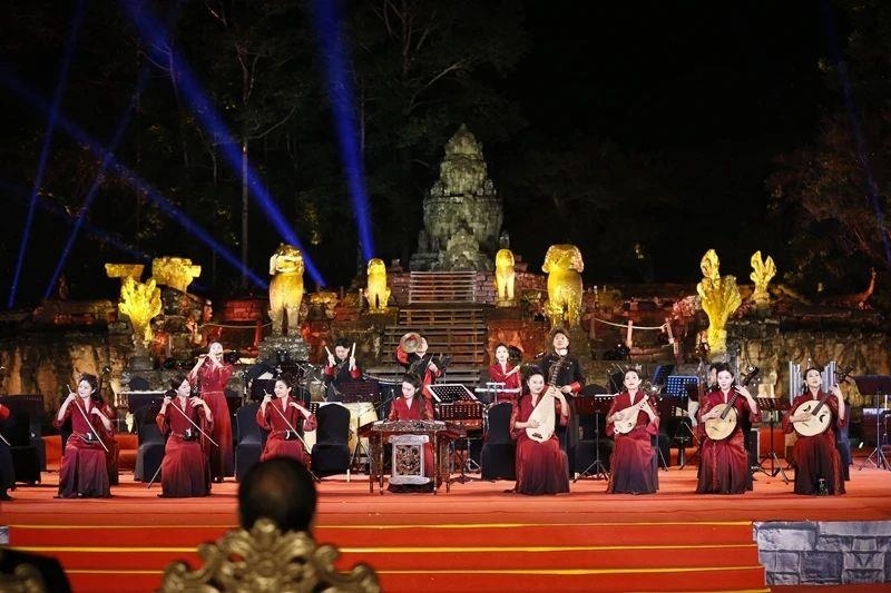 2024年1月13日，在柬埔寨暹粒舉行的“中柬人文交流年”啟動(dòng)儀式。