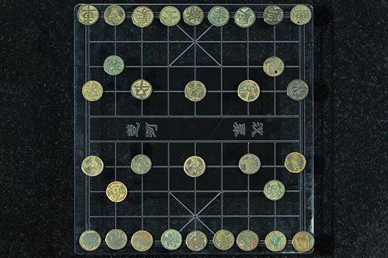 宋代中國銅象棋子。主辦方供圖